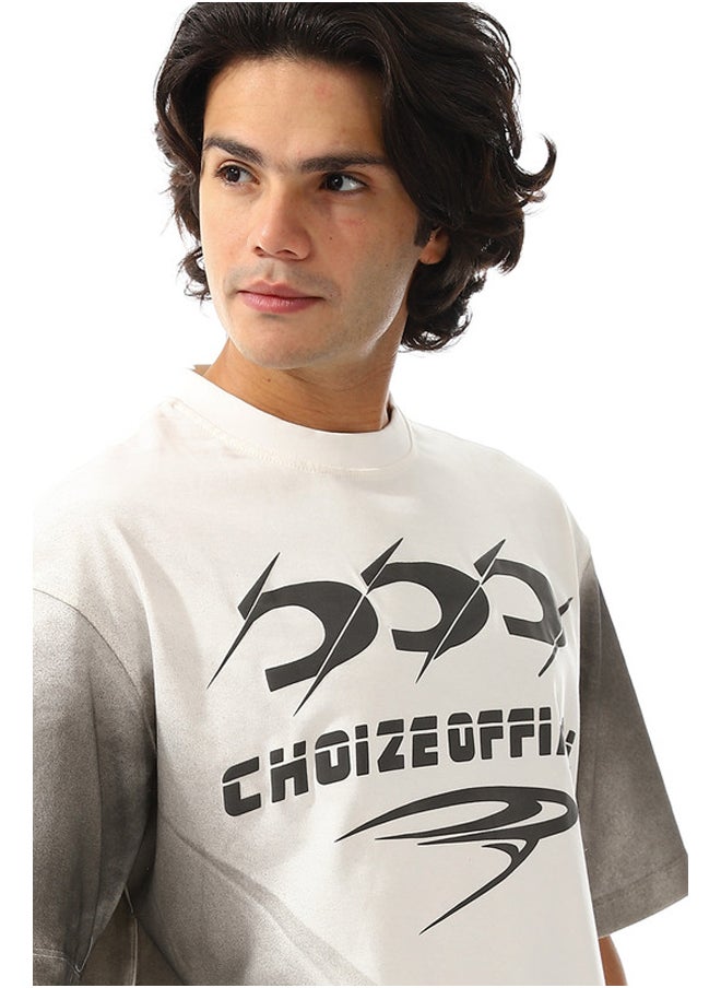 WHITE RABBIT - Gradient Slip OnT-shirt - Image 1