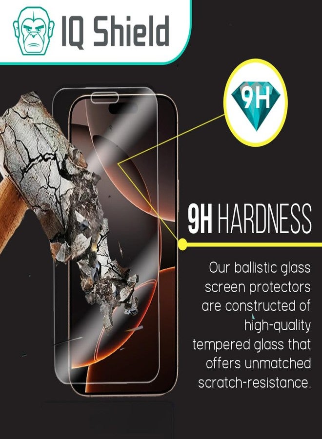 IQShield 3 Pack for iPhone 16 /iPhone 15 6.1 Inch Screen Protector, Case Friendly Clear Tempered Glass HD and Transparent Shatter-Proof Shield, Easy Install, Ultra Thin, Anti-Scratch 99% Touch Accuracy - Image 2