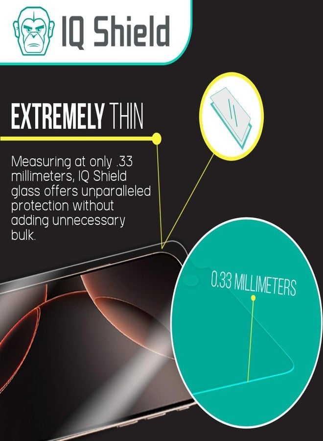 IQShield 3 Pack for iPhone 16 /iPhone 15 6.1 Inch Screen Protector, Case Friendly Clear Tempered Glass HD and Transparent Shatter-Proof Shield, Easy Install, Ultra Thin, Anti-Scratch 99% Touch Accuracy - Image 4