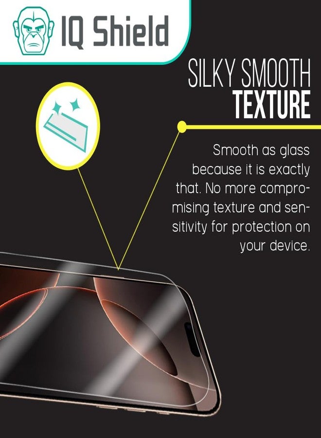 IQShield 3 Pack for iPhone 16 /iPhone 15 6.1 Inch Screen Protector, Case Friendly Clear Tempered Glass HD and Transparent Shatter-Proof Shield, Easy Install, Ultra Thin, Anti-Scratch 99% Touch Accuracy - Image 3