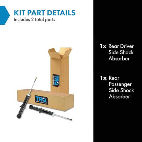 TRQ Rear Shock Absorber Set Compatible with 2003-2008 Pontiac Vibe Toyota Corolla Matrix - Image 2
