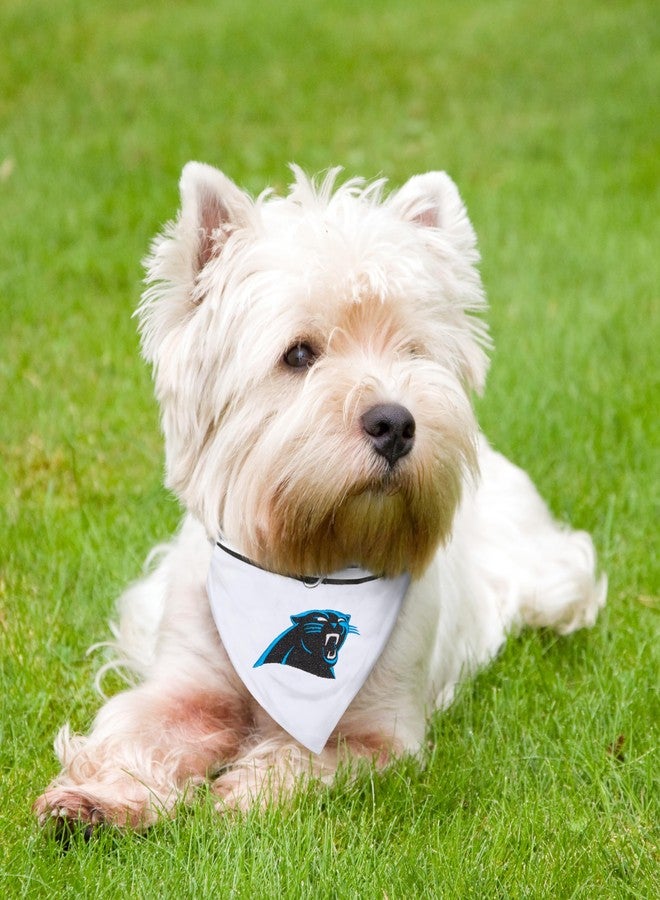Pets First NFL BANDANA - CAROLINA PANTHERS PET BANDANA with Reflective & Adjustable PET COLLAR, Medium - Image 2