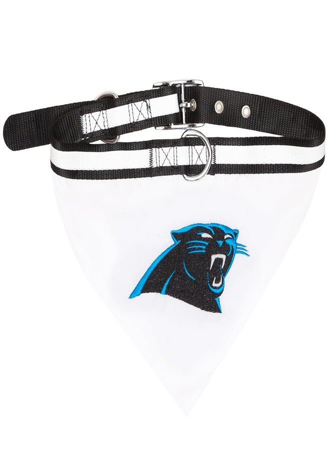 Pets First NFL BANDANA - CAROLINA PANTHERS PET BANDANA with Reflective & Adjustable PET COLLAR, Medium - Image 1