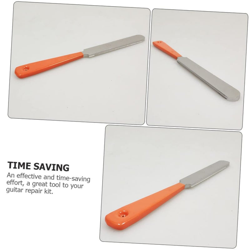Stainless Steel Guitar Fret File Tool Compact Portable Maintenance for Ukulele Bass - Image 4