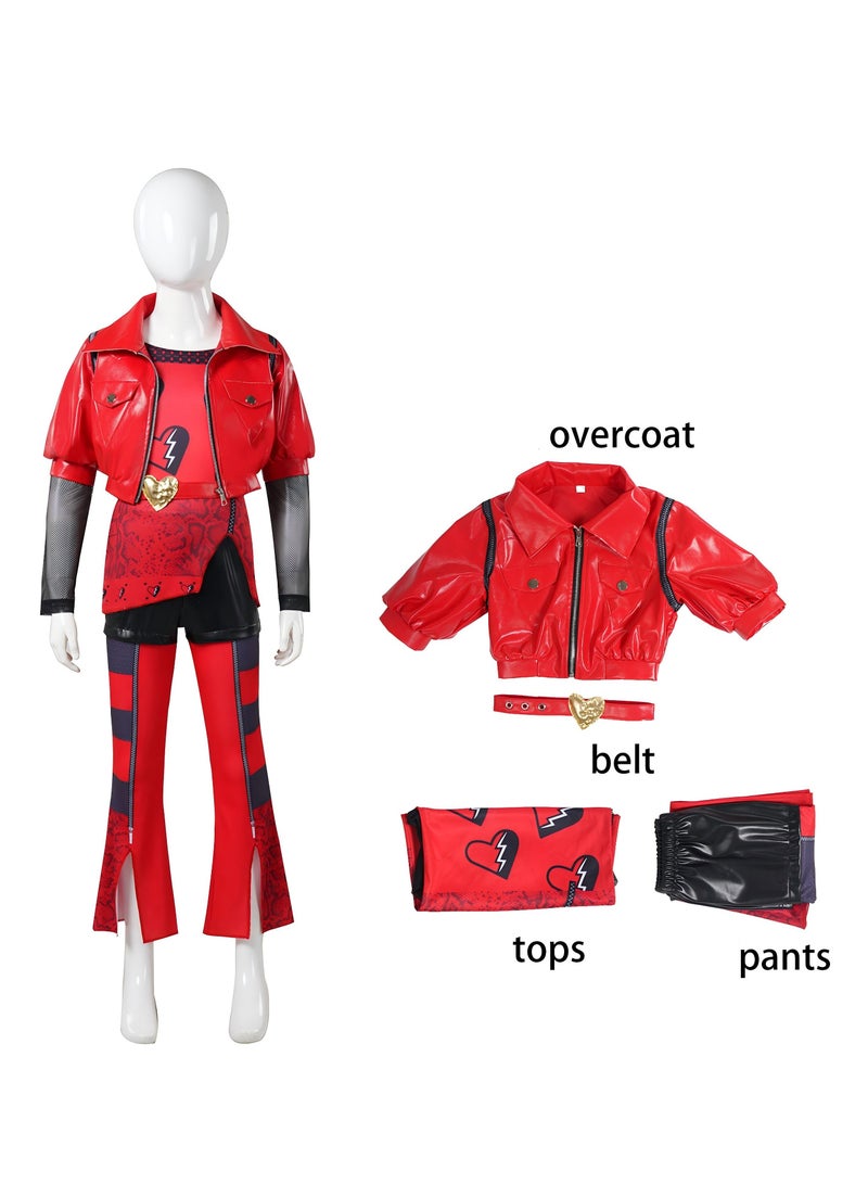 The rise of the descendants of the four little red cosplay costumes stage performance costumes - Image 2