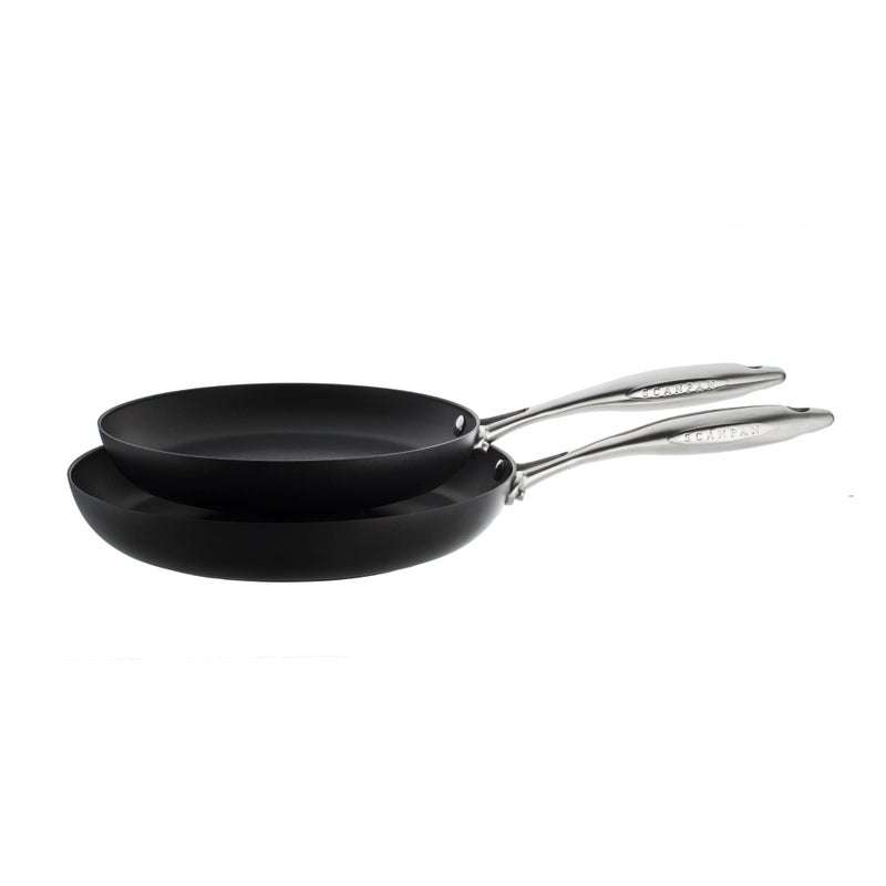 SCANPAN Scanpan Professional Fry Pan Set  Includes 95  11 Fry Pans  EasytoUse Nonstick Cookware  Dishwasher Metal Utensil  Oven Safe  Made in Denmark 