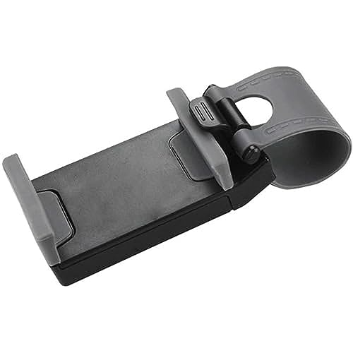 Reiko Car Steering Wheel Phone Mount - Retail Packaging - Gray - HLD07-GY - Image 1