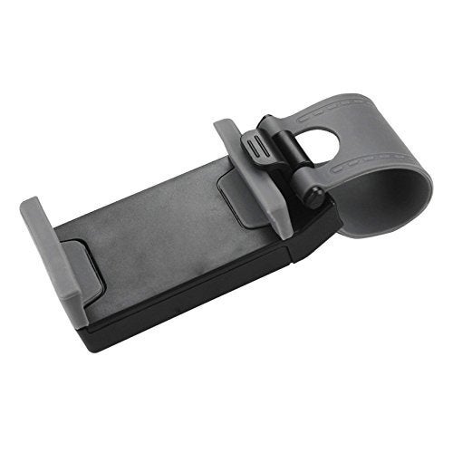 Reiko Car Steering Wheel Phone Mount - Retail Packaging - Gray - HLD07-GY - Image 4