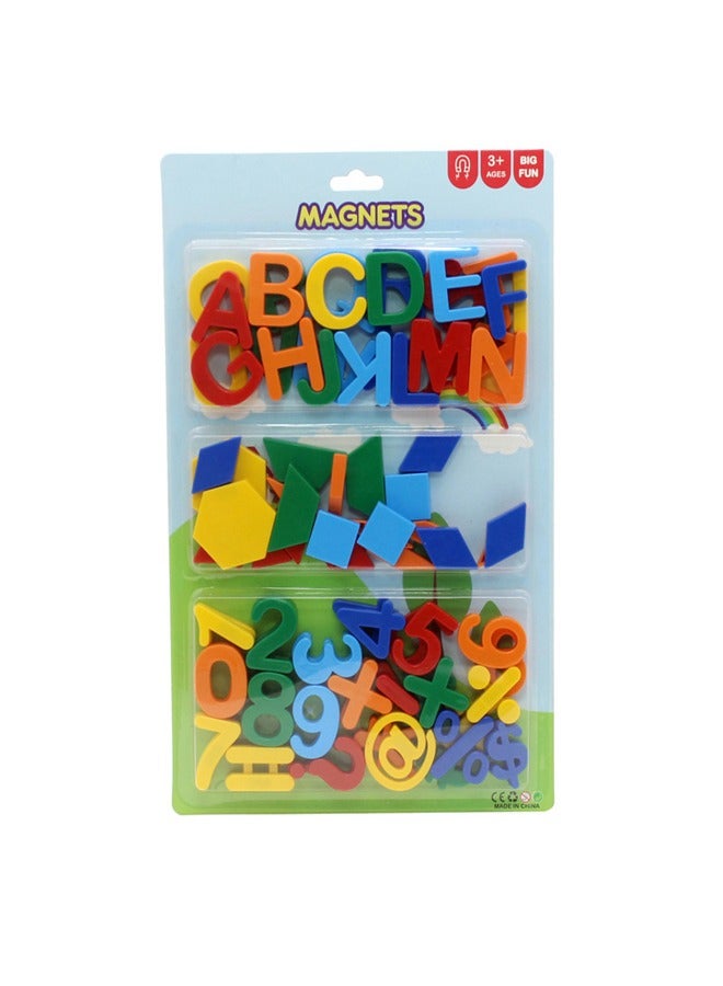 إيه تي إم مجموعة الأبجدية والأرقام والأشكال المغناطيسية للأطفال من سن 3 سنوات فما فوق - Image 1