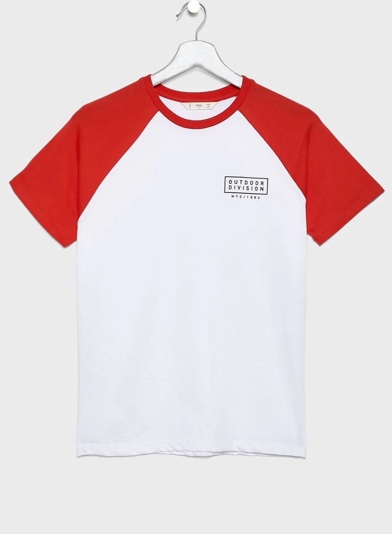 MANGO Kids Raglan T-Shirt