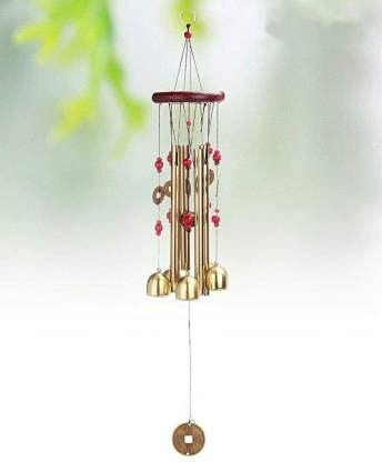 ShopNGift Alloy Wind Chime (1 ft, Gold) - Image 4