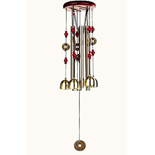ShopNGift Alloy Wind Chime (1 ft, Gold) - Image 3
