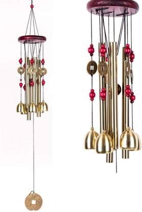 ShopNGift Alloy Wind Chime (1 ft, Gold) - Image 5