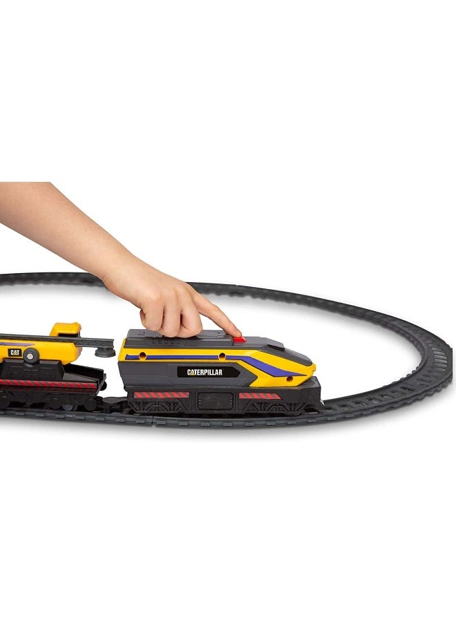 CAT Little Machines Power Tracks Train Set  - Image 1