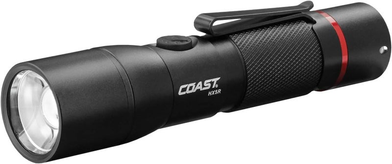 Coast Coast HX5R 620 Lumen Rechargeable LED Flashlight with Slide Focus and CR123 Compatible Batteries Included  - Image 1
