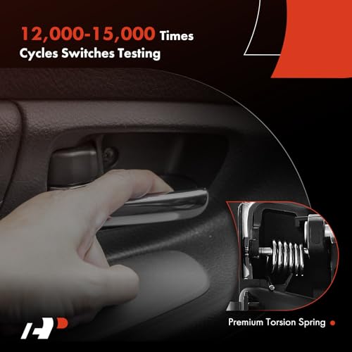 A-Premium Inside Interior Door Handles Compatible with Ford Crown Victoria 2003-2005 & Mercury Grand Marquis 2003-2005, Marauder 2003-2004, Black, 2-PC Set, Front or Rear Driver and Passenger Side - Image 5