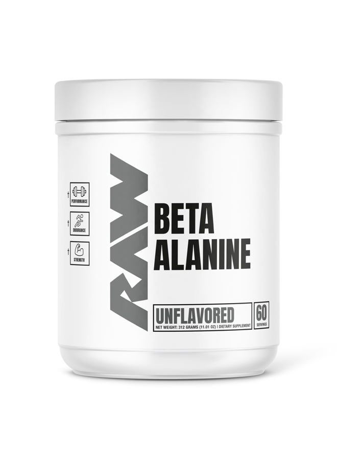 Raw Beta Alanine | Ultimate Performance Supplement | Endurance & Energy | Reduces Fatigue | Pure Ingredients | Trusted Globally | For Elite Athletes & Fitness Enthusiasts | Unflavored | 30 Day Supply - Image 1