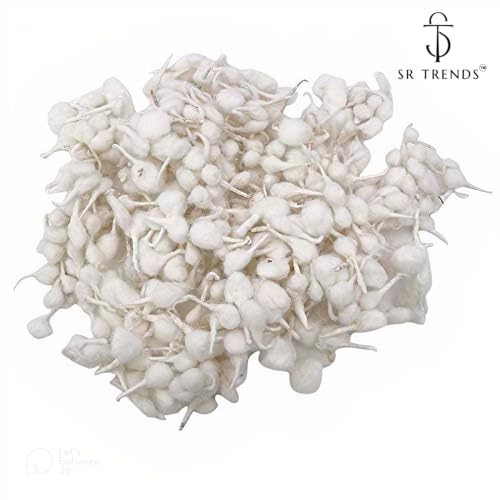 SR TRENDS™ Hand Made Phool Baati/White Cotton Phool Diya Batti (Wicks) / Diya Batti for Puja (Wicks) / Jot batti for Pooja/jyot batti Packs (1000 Pcs) - Image 5