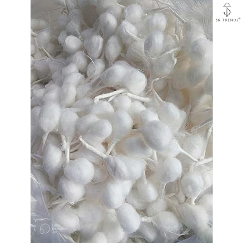 SR TRENDS™ Hand Made Phool Baati/White Cotton Phool Diya Batti (Wicks) / Diya Batti for Puja (Wicks) / Jot batti for Pooja/jyot batti Packs (1000 Pcs) - Image 4