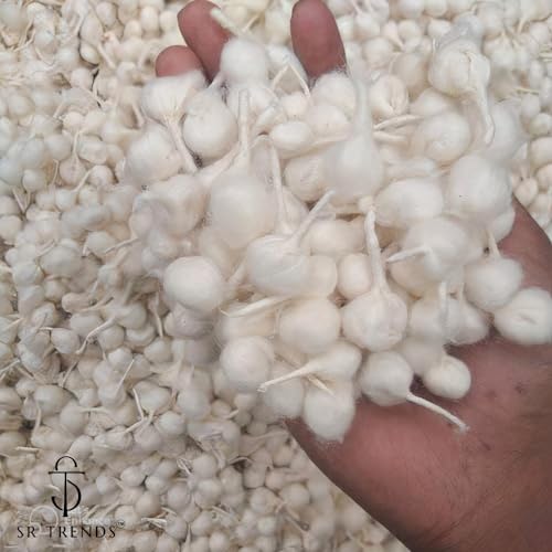 SR TRENDS™ Hand Made Phool Baati/White Cotton Phool Diya Batti (Wicks) / Diya Batti for Puja (Wicks) / Jot batti for Pooja/jyot batti Packs (1000 Pcs) - Image 3