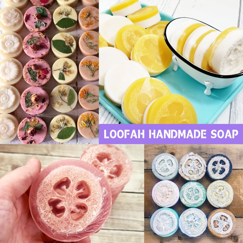 Moukiween Big Round Silicone Soap Molds, 3 Inch Cylinder Silicone Mold for Loofah Soap Making, Shower Steamer, Bath Bombs, Lotion Bars (Set of 2) - Image 5