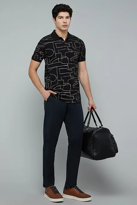 R&B Solid Trackpants with Drawstring Waist