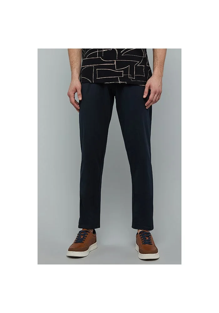 R&b Solid Trackpants with Drawstring Waist