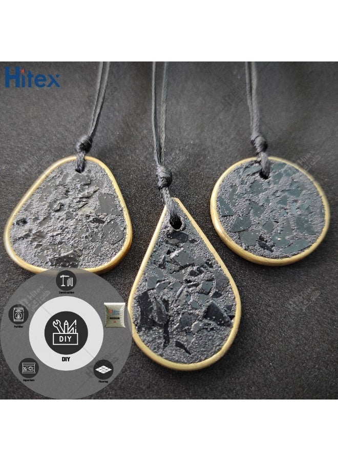 هيتكس رمل أسود طبيعي متعدد الاستخدامات، للحرف اليدوية، والبناء، والديكور، وحشو المزهريات، والعلاج، والمشاريع المنزلية، والأرضيات، ومزيج التربة من النباتات العضوية، والديكور الداخلي والخارجي | 5 كجم - Image 4