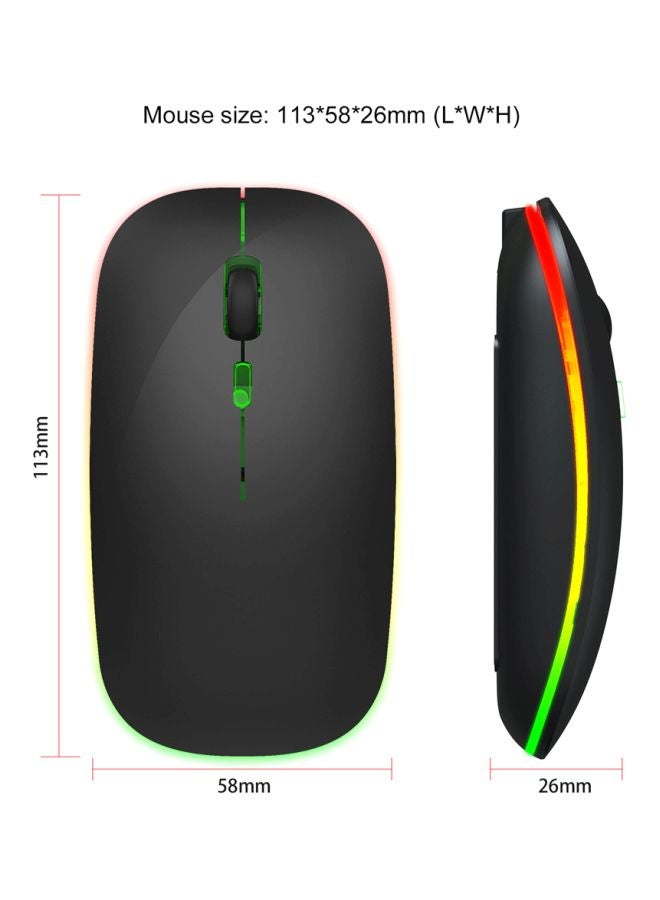 M40 Luminous Wireless Mouse Black - Image 4