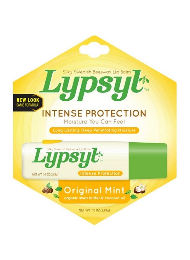 Lypsyl Intense Protection Original Mint, Lip Balm 0.10 oz (Pack of 10)