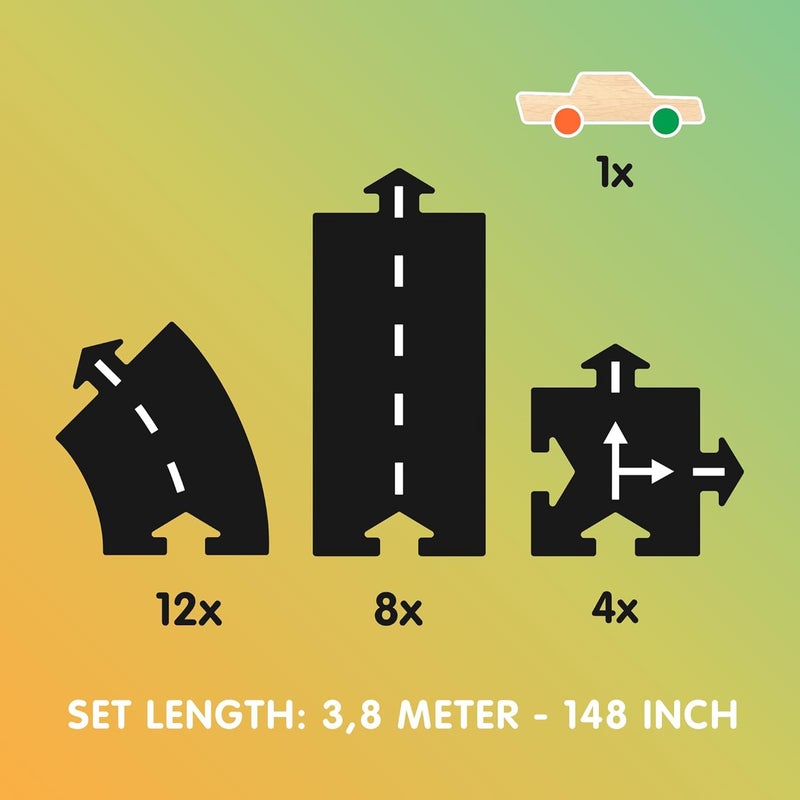 Waytoplay Highway Car Edition - Flexible Toy Road Set with Car - Image 5