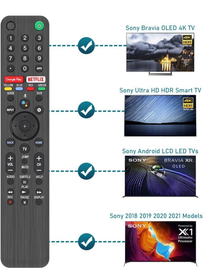 BGM RMF-TX500U CtrlTV Universal Voice Remote Controller and Sony Smart TV Bluetooth Remote,for Sony Android 4K Ultra HD LED Internet KD XBR Series UHD LED 43 48 49 55 65 75 85 77 85 98 inches TV - Image 3