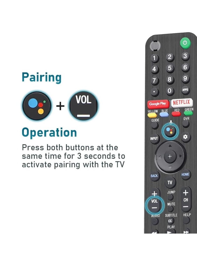 BGM RMF-TX500U CtrlTV Universal Voice Remote Controller and Sony Smart TV Bluetooth Remote,for Sony Android 4K Ultra HD LED Internet KD XBR Series UHD LED 43 48 49 55 65 75 85 77 85 98 inches TV - Image 5