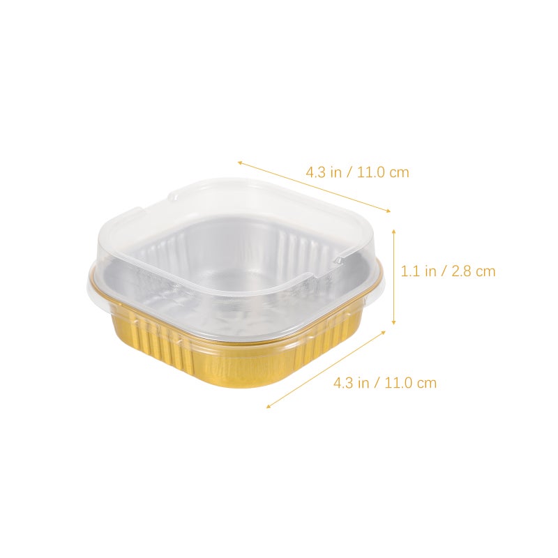 🍳 مجموعات صحون خبز من الألمنيوم بألوان متنوعة للاستخدام المنزلي والمخبز آمنة للاستخدام في الفرن - Image 2