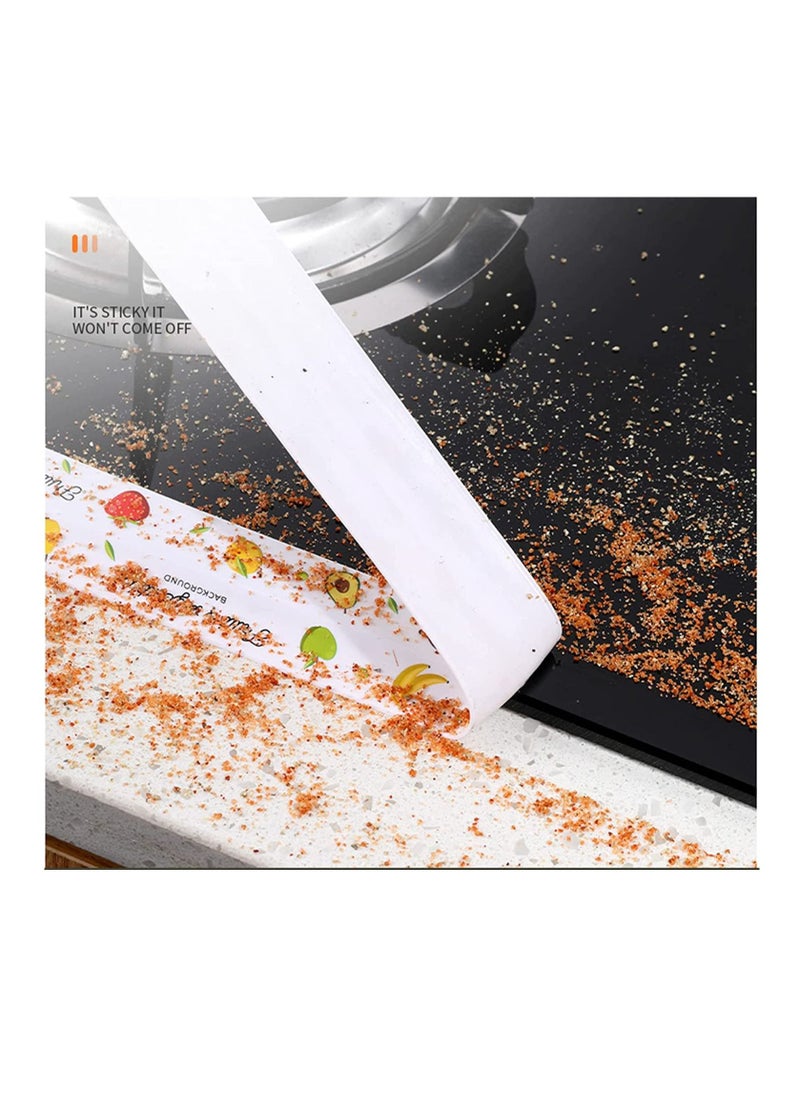 SYOSI Caulk Tape, Sealant Tape, Self Adhesive Caulk Strip Super Stick Sealing Tape Waterproof Sink Tape, Anti-Mildew Transparent Tape for Kitchen Bathtub Toilet and Wall Corner (3.2M)  - Image 3