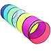SweHouse Colorful Baby Play Tunnel for Toddlers with Mesh Window Cat Toy for Dogs Pets Kids Crawling Play Tent Pop Up Toddlers Tunnel Indoor Outdoor Toy Gift Rainbow Baby Tunnel - Image 2