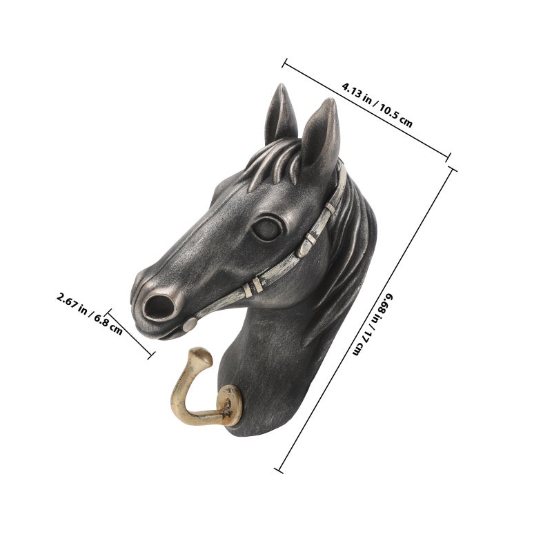 Horse Hanger for Wall, Creative Animal Shaped Hook for Coats Hats and Keys - Image 2