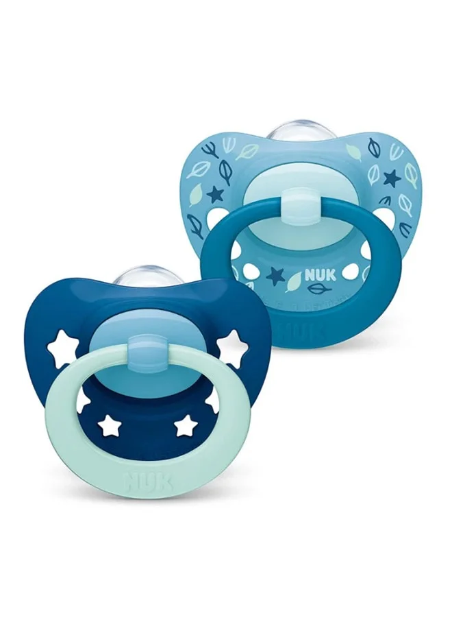 NUK Signature Silicone Soother 6-18 Months Assorted