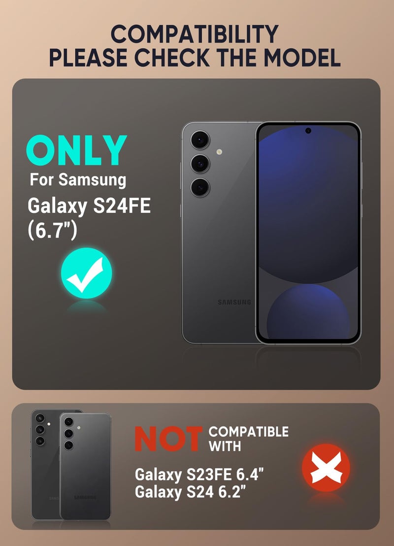 SUPCASE for Samsung Galaxy S24 FE Case with Stand & Belt-Clip, [Unicorn Beetle Pro] [Built-in Screen Protector] [Military-Grade Protection] Heavy Duty Rugged Phone Case for Galaxy S24 FE, Black - Image 2