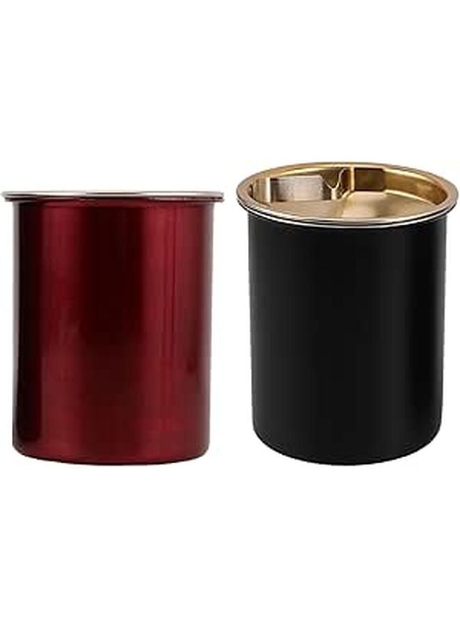 Stainless Steel Windproof Ashtrays With Lid 2 Pack Outdoor Indoor Desktop Use - Image 1