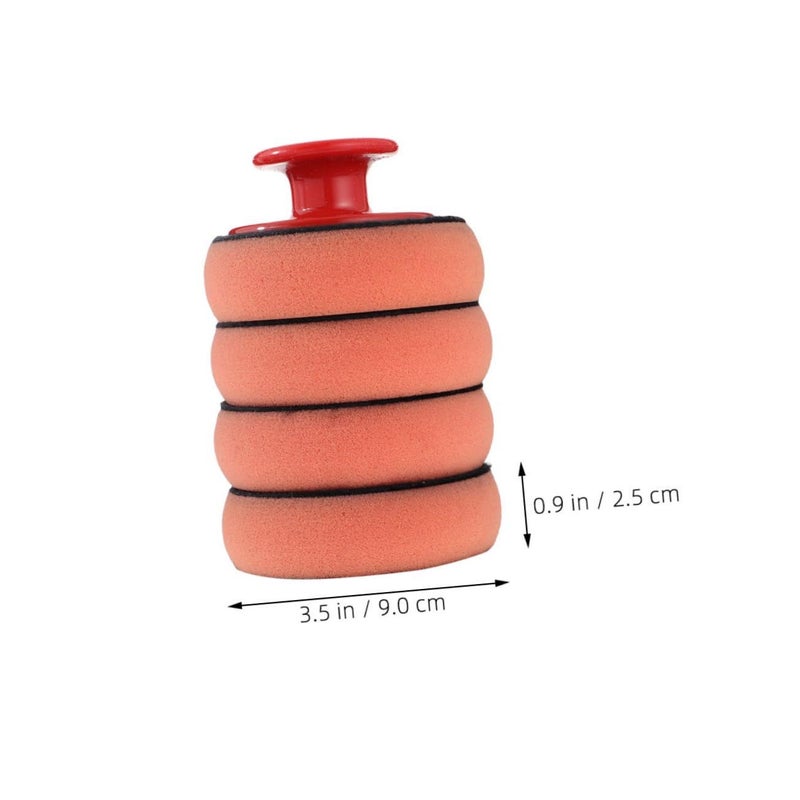 Zerodeko Foam Car Wax Sponge Handle Soft Polishing Pads Ergonomic Design Automotive Detailing Accessories - Image 3