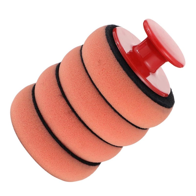 Zerodeko Foam Car Wax Sponge Handle Soft Polishing Pads Ergonomic Design Automotive Detailing Accessories - Image 2