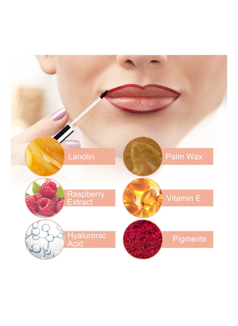 EELHOE - Peel Off Lip Liner Tattoo, Lip Stain Peel Off, Non-stick Cup Liquid Lip Liner Matte Finish Lip Makeup, Long Lasting Waterproof (Light Brown, 2Pcs) - Image 1