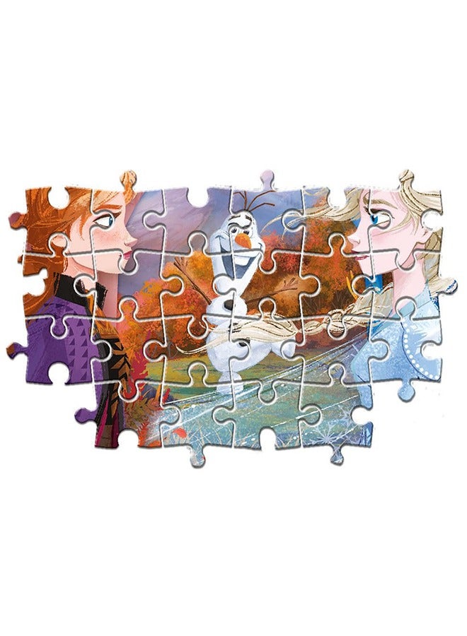 كلمينتوني بازل ديزني فروزن 2 ماكسي – 60 قطعة كبيرة، لعبة تركيب زاهية للأطفال - Image 3