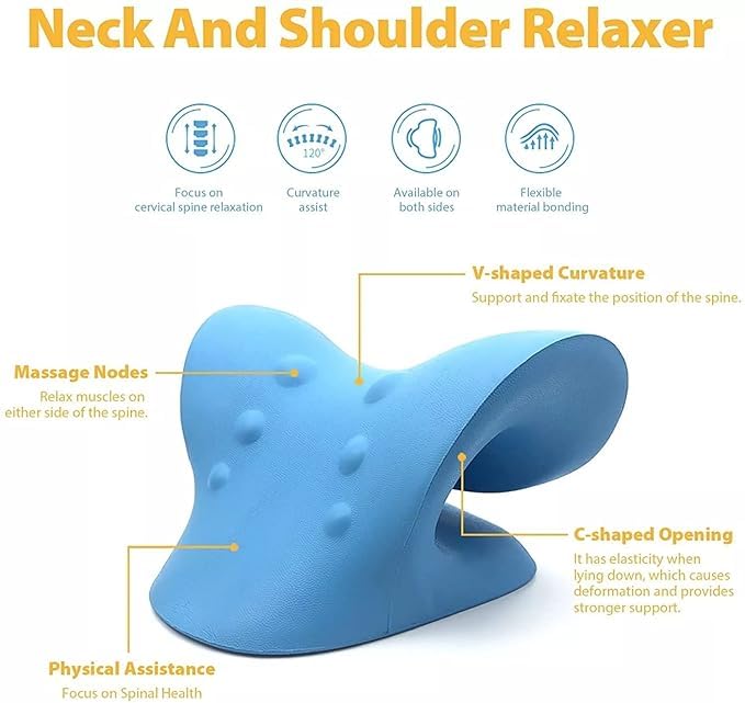 Rich Club Rich Club Neck Support Stretcher for Pain Neck Pain Relief Product Cervical Traction Device Neck and Shoulder Relaxer Massage Relaxer Accupressure Chiropratice Color May Vary - Image 2