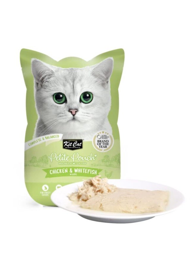 Kit Cat Petite Chicken & Whitefish Pouch 70g x 24 pcs - Image 2