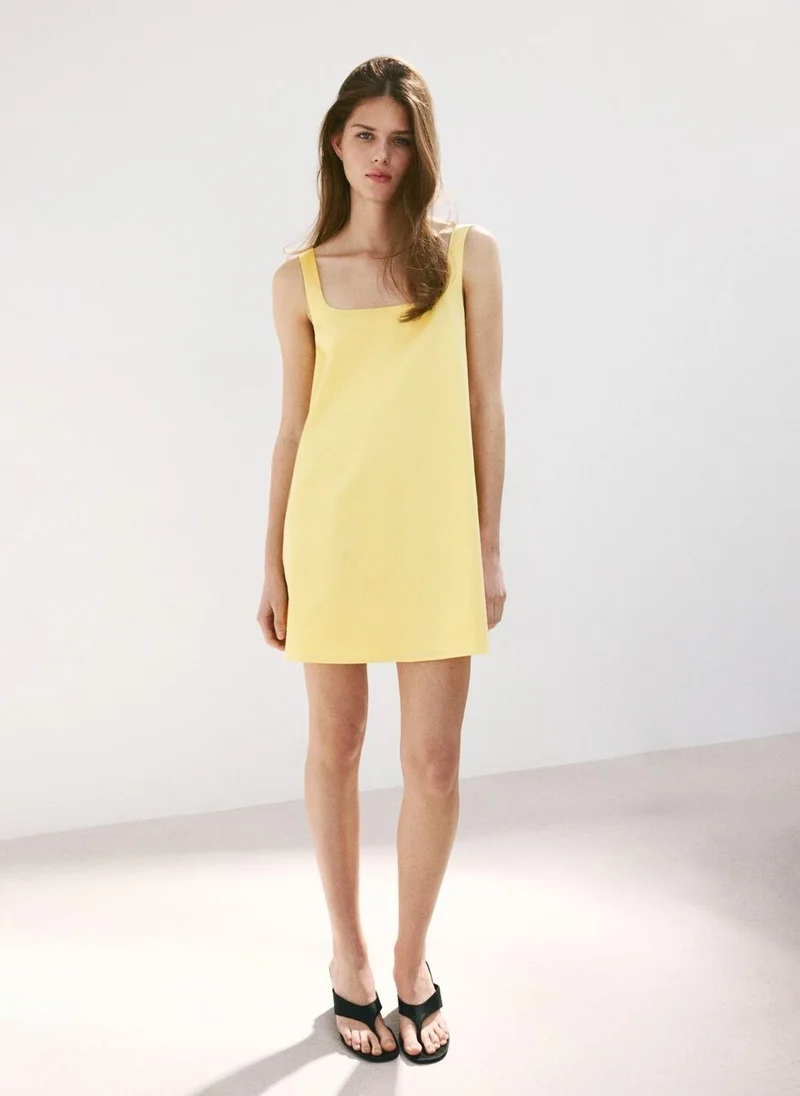 مانجو Flared Cotton Dress