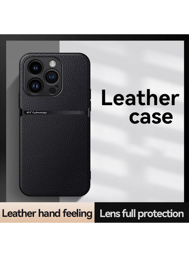 S-TOP Case For iPhone 16 Pro Max Litchi Leather Magnetic Full Coverage Shockproof Phone Case - Image 2