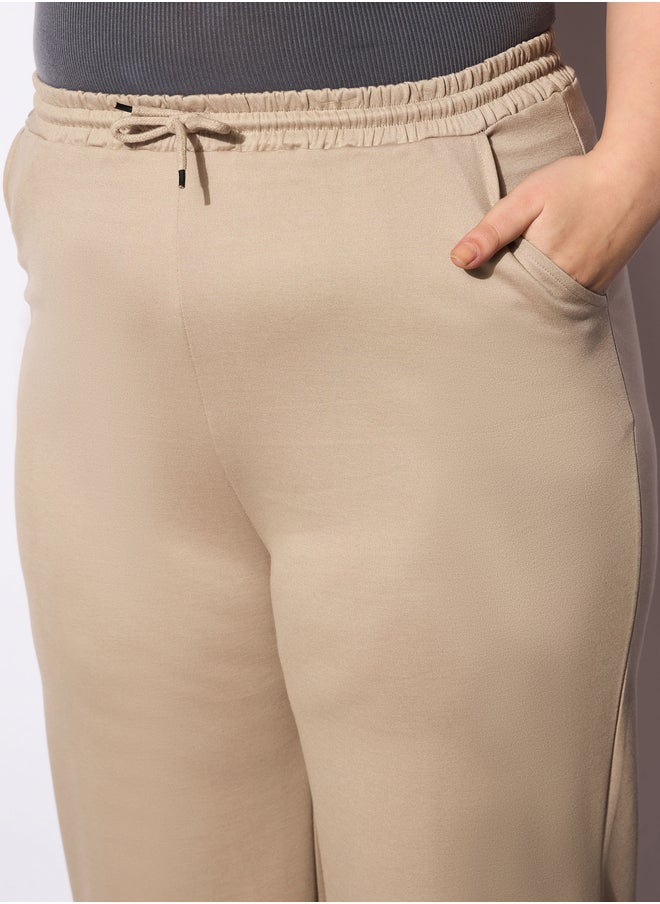 SASSAFRAS Plus Size Regular Fit Pants with Drawstring  - Image 4