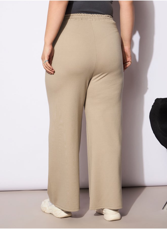 SASSAFRAS Plus Size Regular Fit Pants with Drawstring  - Image 5